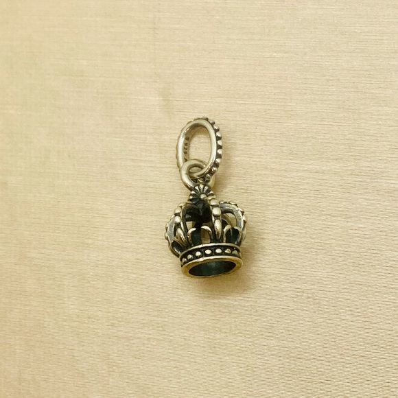 EUC Pandora 791376 Sterling Silver Nobel Splendor Crown Dangle Bead - Picture 6 of 9